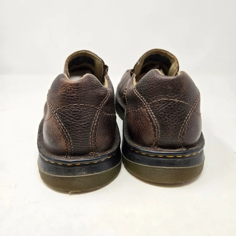 Dr. Martens Mawgan Slip On Loafers Dark Brown Leather Mens 11 AirWair Bouncing